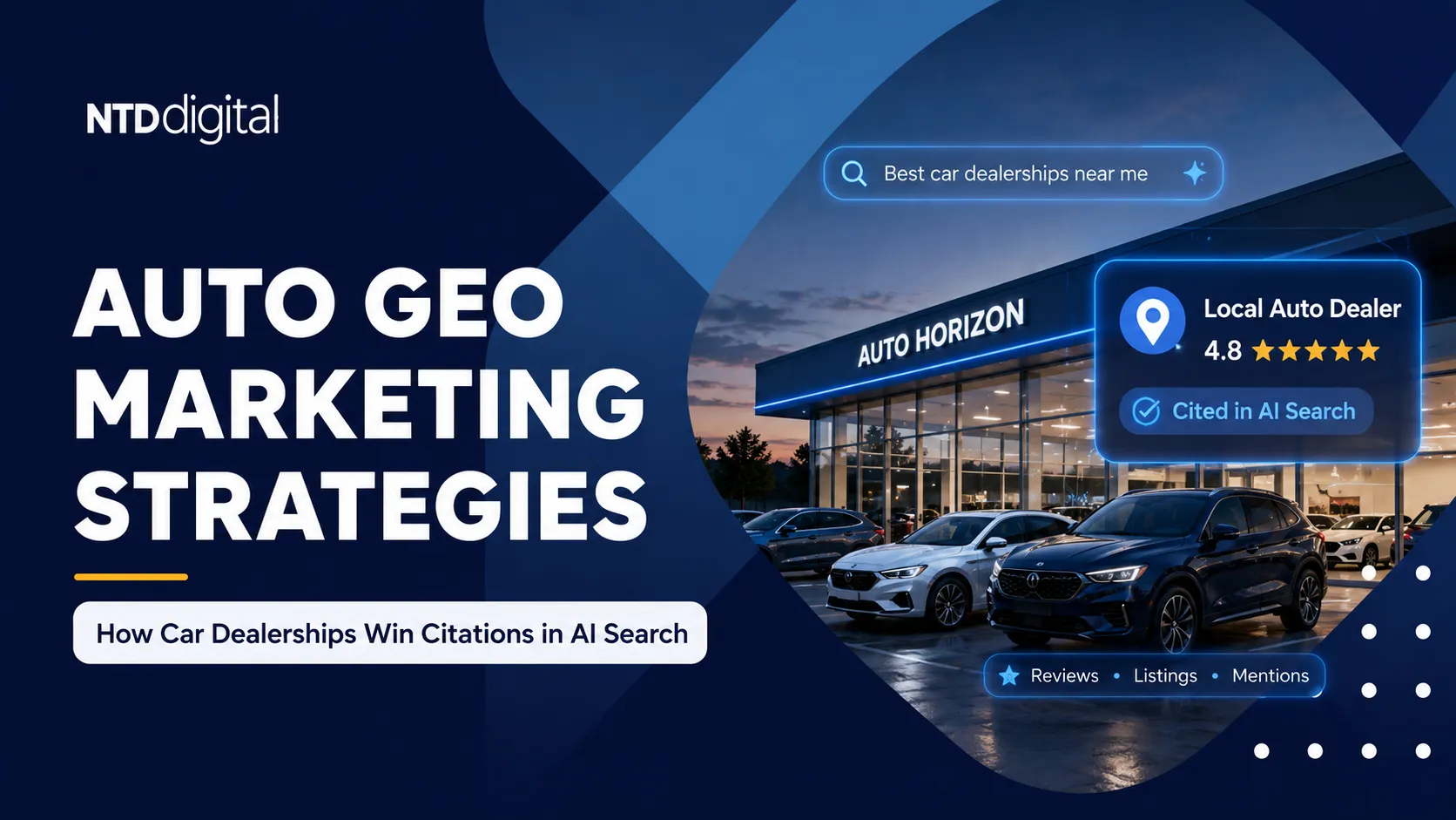 Auto GEO Marketing Strategies: How Car Dealerships Win Citations in AI Search