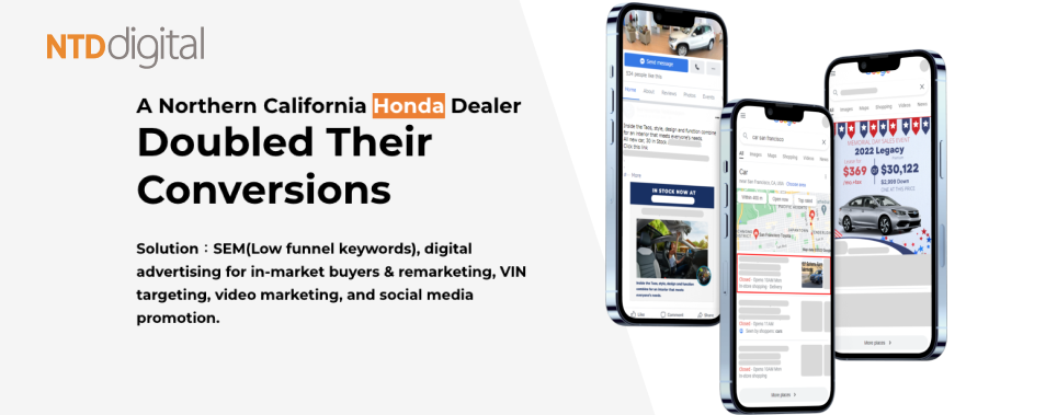 A Northern California Honda Dealer Doubled Their Conversions - Case Study