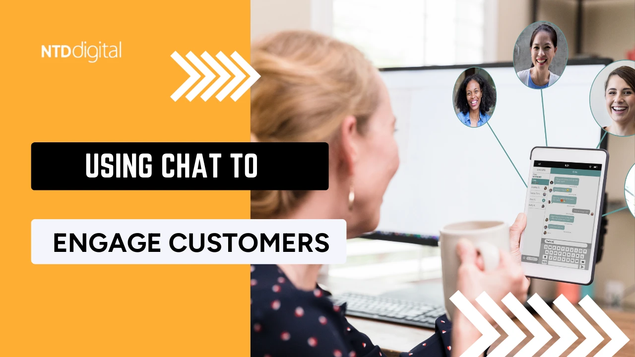 using chat to engage customers blog cover